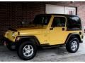 2000 Solar Yellow Jeep Wrangler Sport 4x4  photo #7