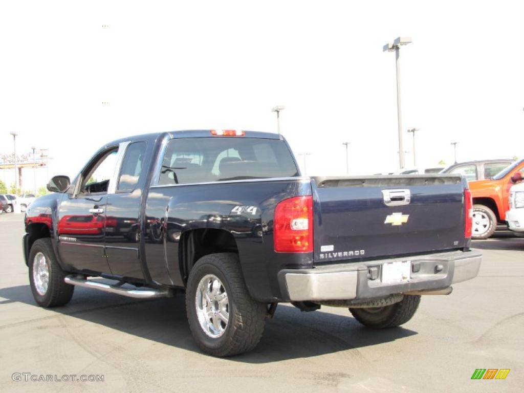 2008 Silverado 1500 LT Extended Cab 4x4 - Dark Blue Metallic / Dark Titanium photo #11