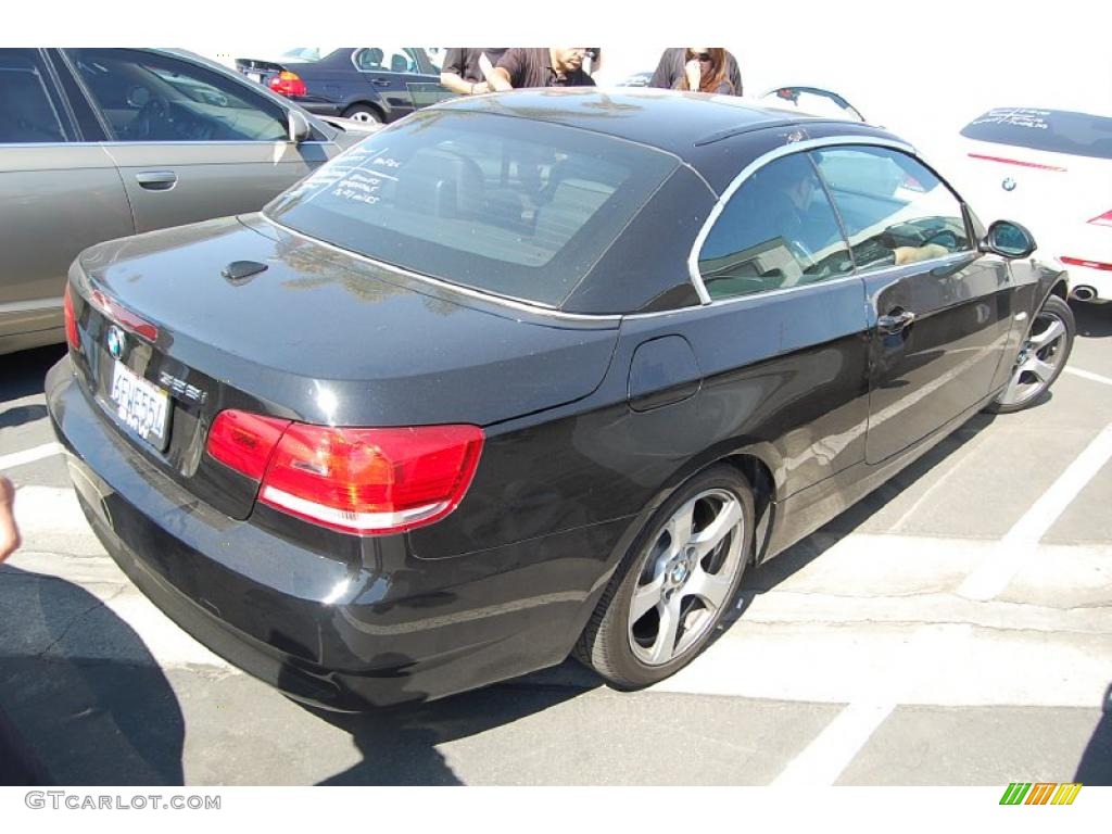 2008 3 Series 328i Convertible - Jet Black / Black photo #3