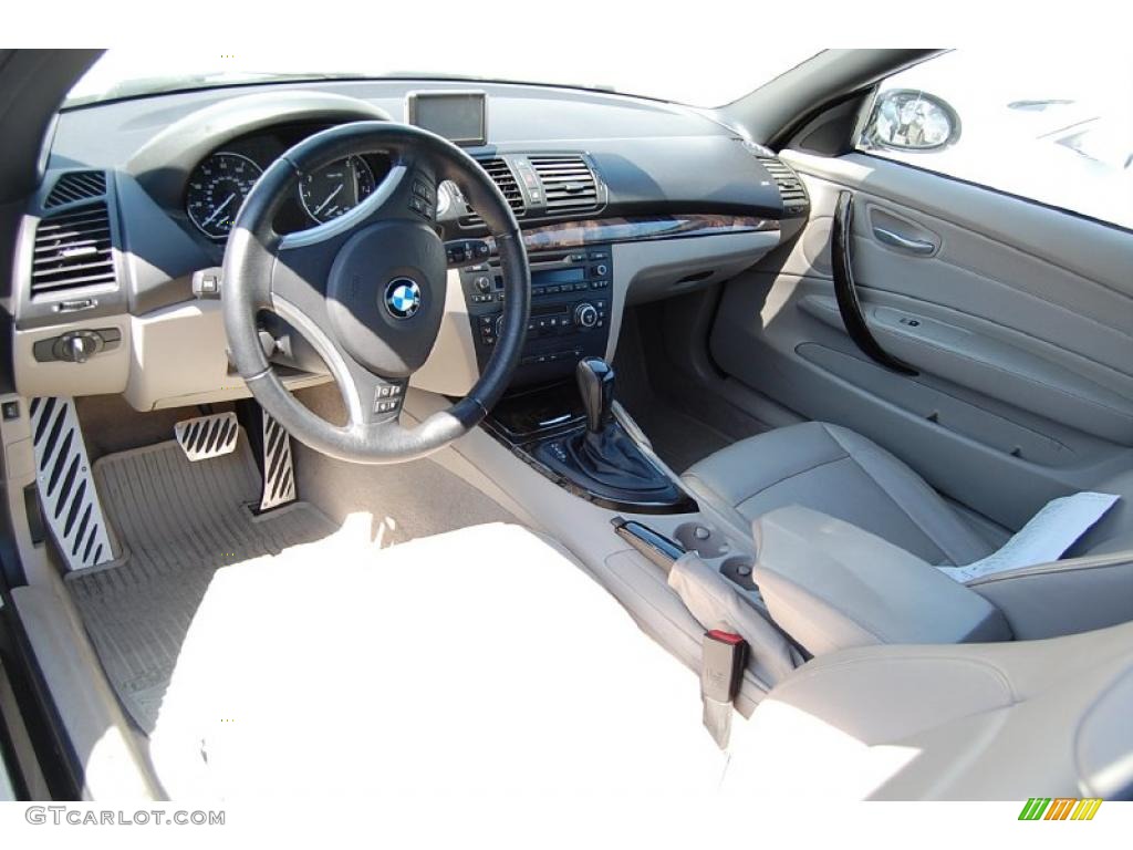 2008 1 Series 135i Convertible - Alpine White / Taupe photo #4