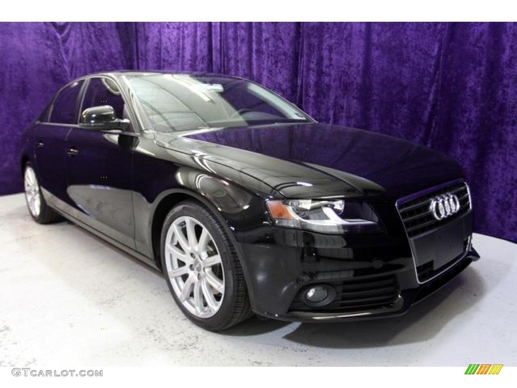 2009 A4 2.0T Sedan - Brilliant Black / Black photo #1