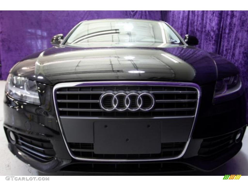 2009 A4 2.0T Sedan - Brilliant Black / Black photo #2