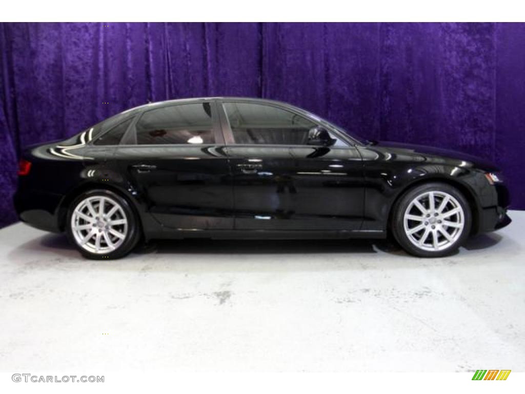 2009 A4 2.0T Sedan - Brilliant Black / Black photo #3