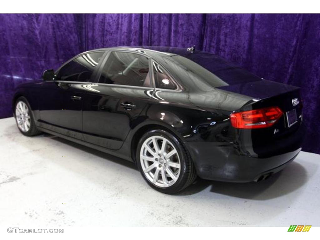 2009 A4 2.0T Sedan - Brilliant Black / Black photo #4