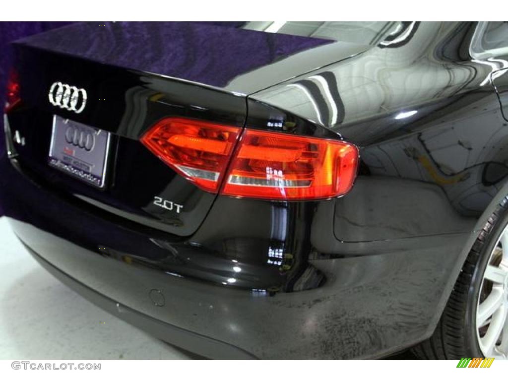 2009 A4 2.0T Sedan - Brilliant Black / Black photo #12