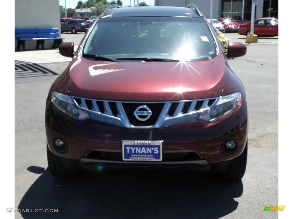 2009 Murano LE AWD - Merlot Metallic / Black photo #2