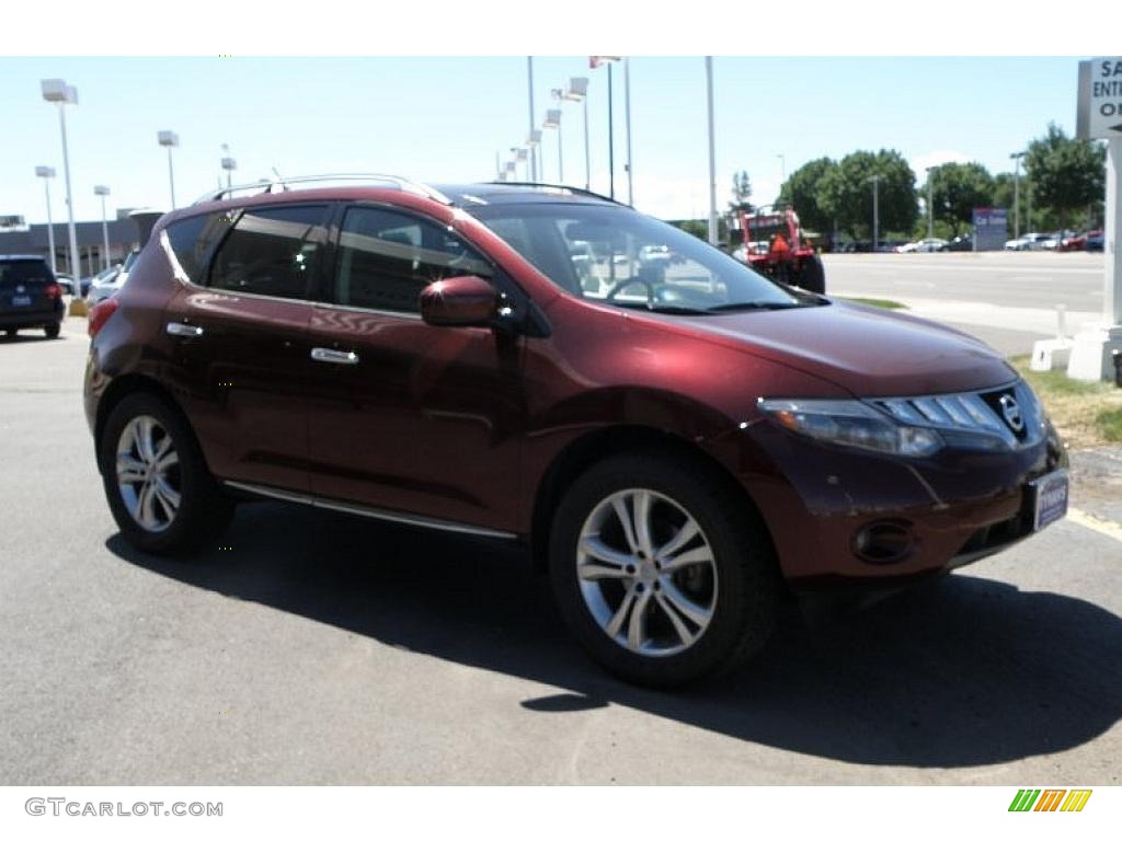 2009 Murano LE AWD - Merlot Metallic / Black photo #3