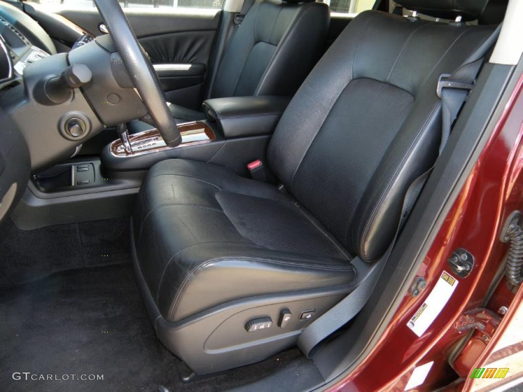 2009 Murano LE AWD - Merlot Metallic / Black photo #7