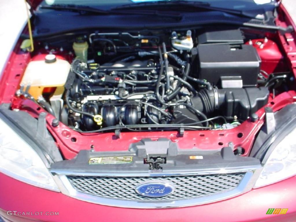 2005 Focus ZX3 S Coupe - Sangria Red Metallic / Dark Flint/Light Flint photo #23