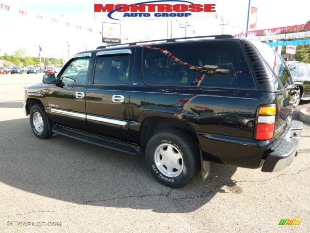 2004 Yukon XL 1500 SLT 4x4 - Onyx Black / Stone Gray photo #7