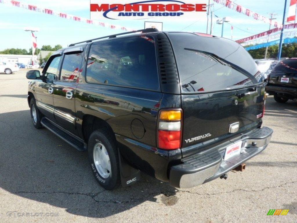 2004 Yukon XL 1500 SLT 4x4 - Onyx Black / Stone Gray photo #8