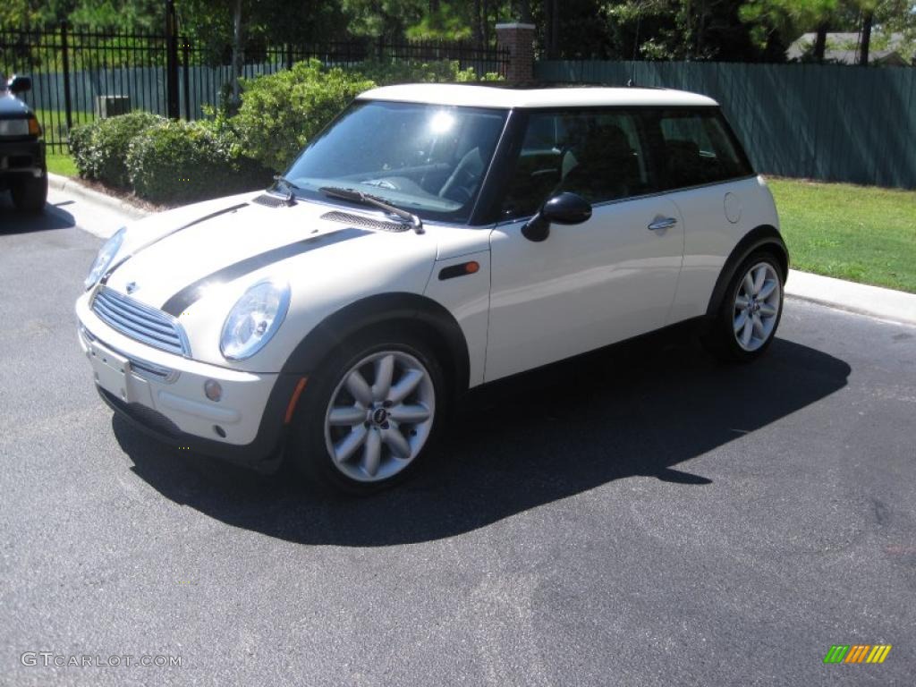 2004 Cooper Hardtop - Pepper White / Panther Black photo #1