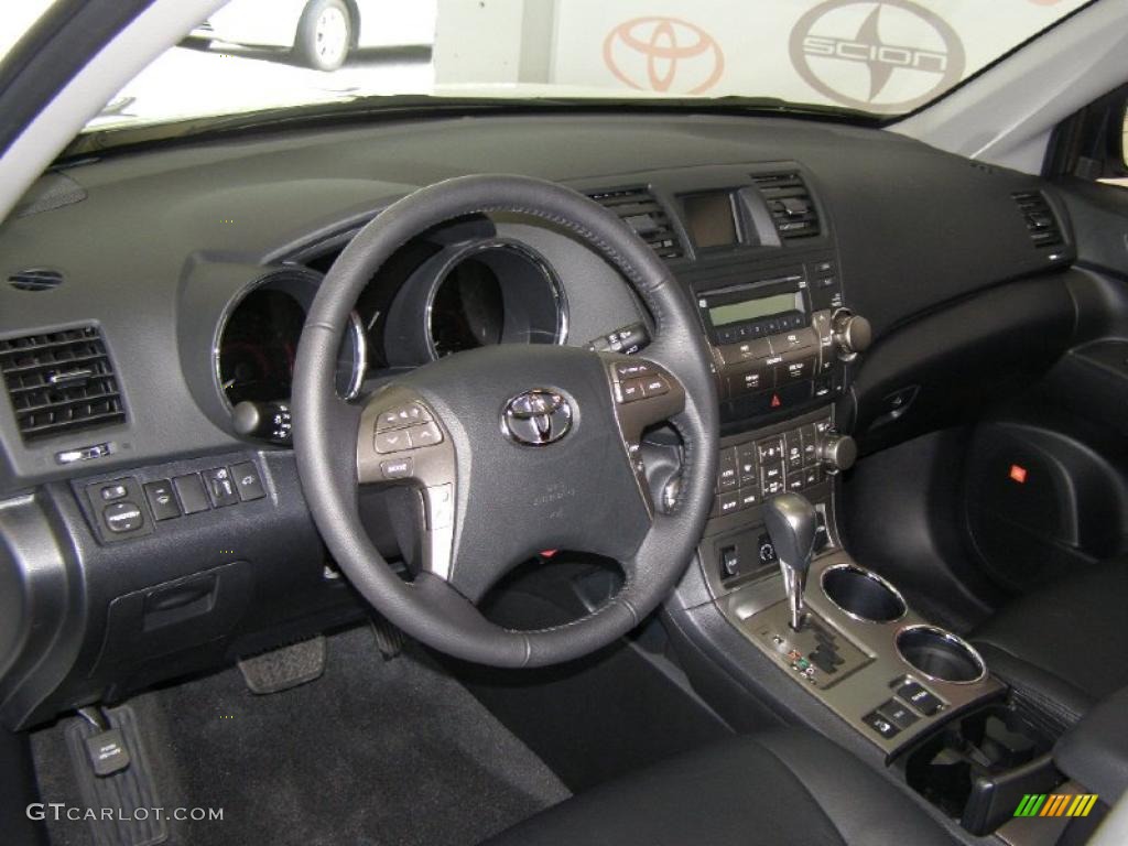 2009 Highlander Sport 4WD - Blizzard White Pearl / Black photo #11