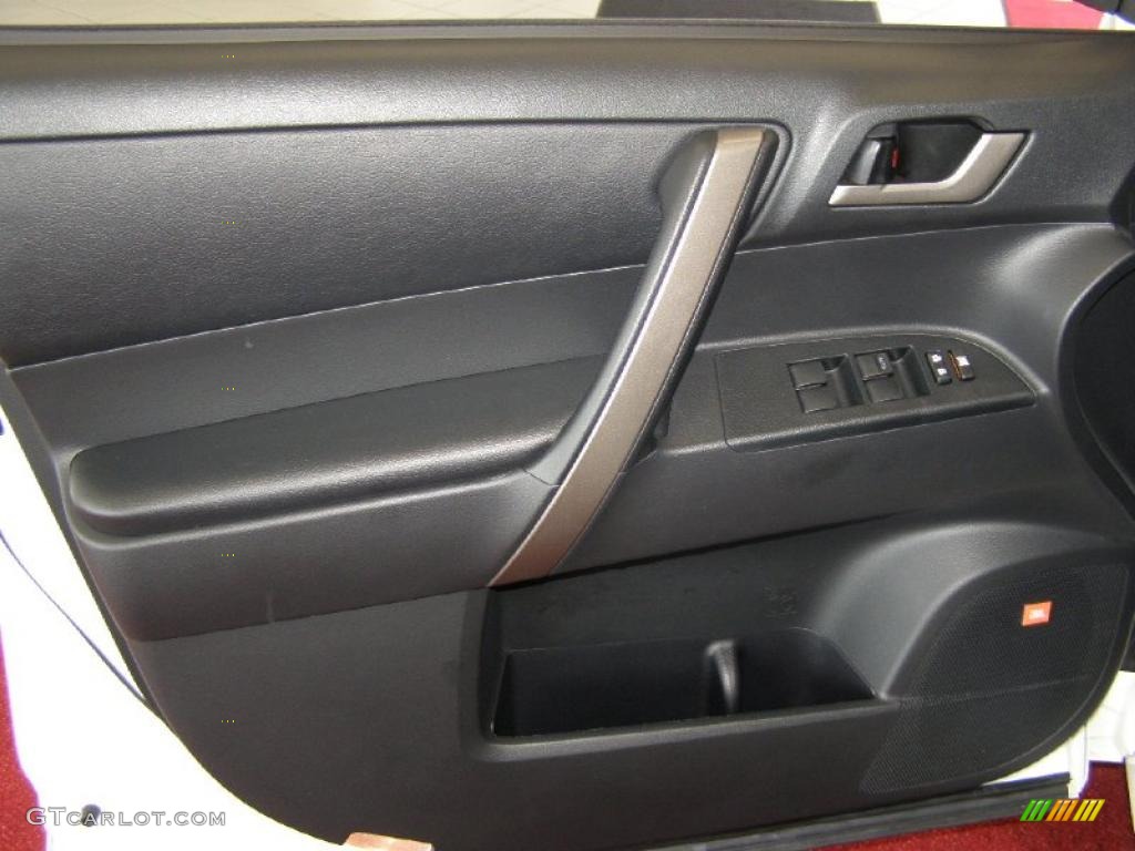 2009 Highlander Sport 4WD - Blizzard White Pearl / Black photo #12