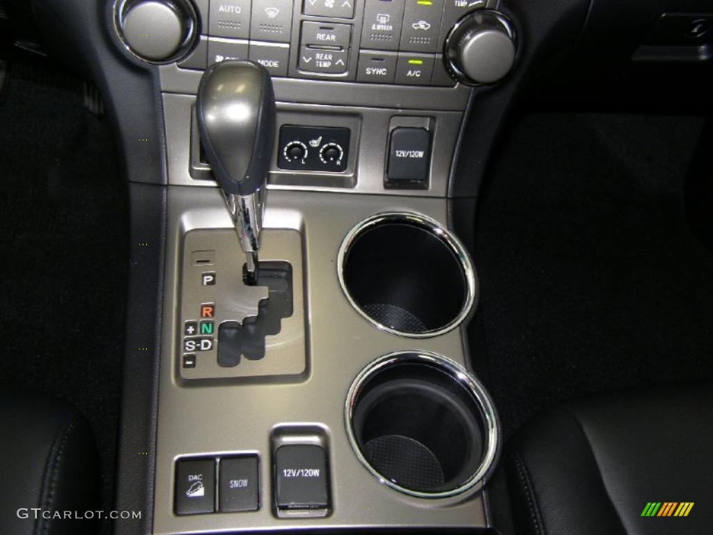 2009 Highlander Sport 4WD - Blizzard White Pearl / Black photo #17