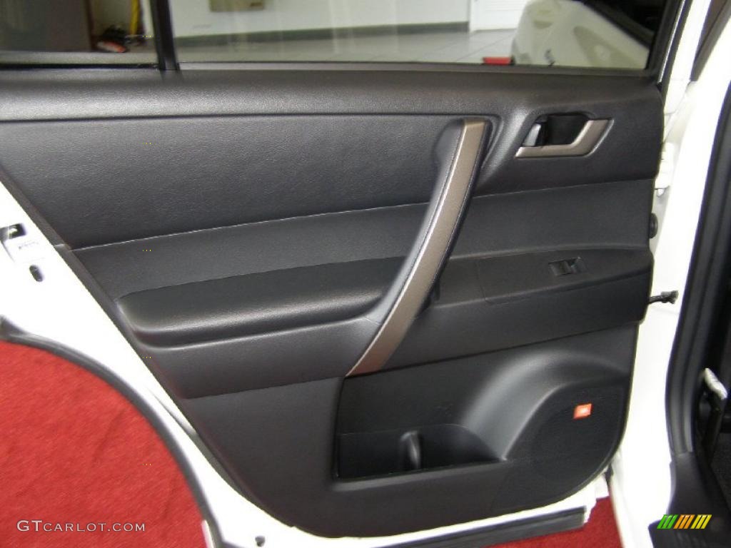 2009 Highlander Sport 4WD - Blizzard White Pearl / Black photo #22