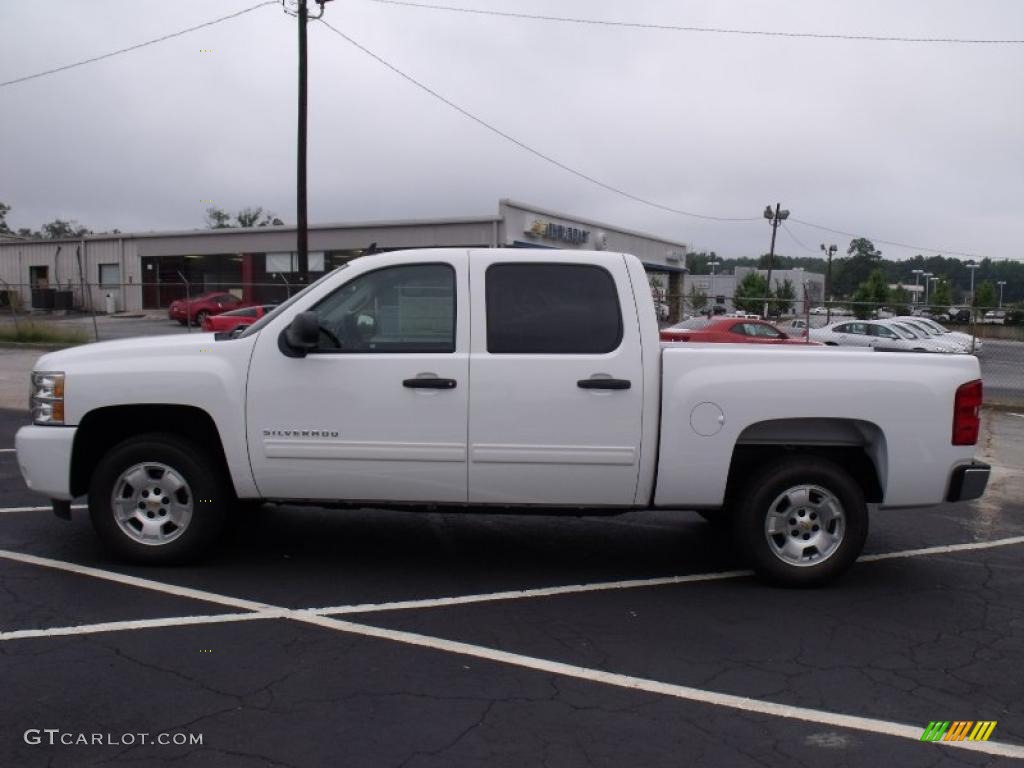 2011 Silverado 1500 LT Crew Cab - Summit White / Light Titanium/Ebony photo #2