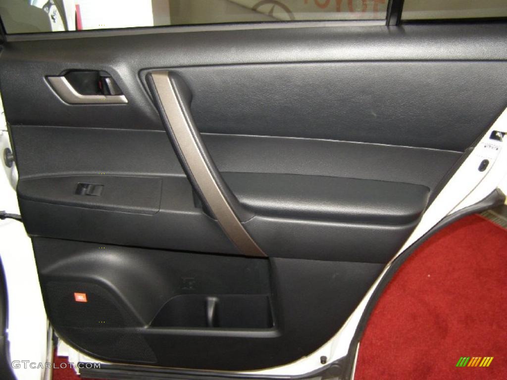 2009 Highlander Sport 4WD - Blizzard White Pearl / Black photo #27