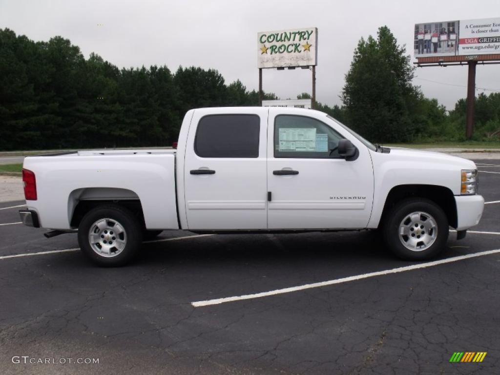 2011 Silverado 1500 LT Crew Cab - Summit White / Light Titanium/Ebony photo #6