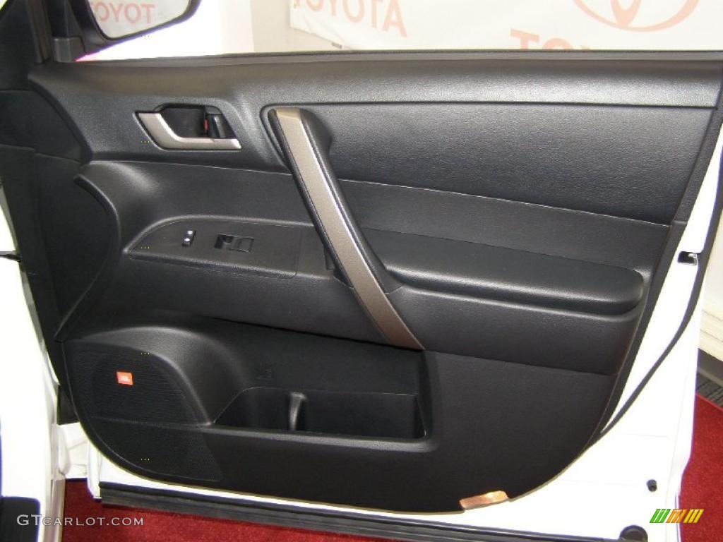 2009 Highlander Sport 4WD - Blizzard White Pearl / Black photo #29