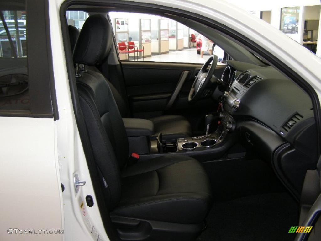 2009 Highlander Sport 4WD - Blizzard White Pearl / Black photo #31
