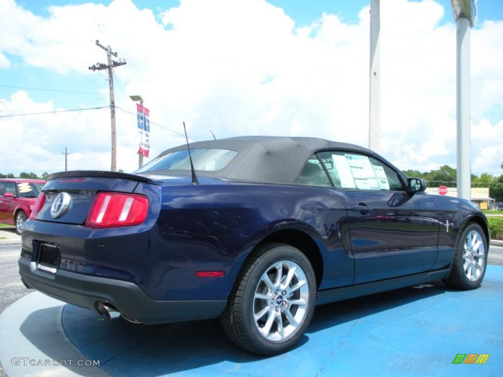 2011 Mustang V6 Premium Convertible - Kona Blue Metallic / Stone photo #3