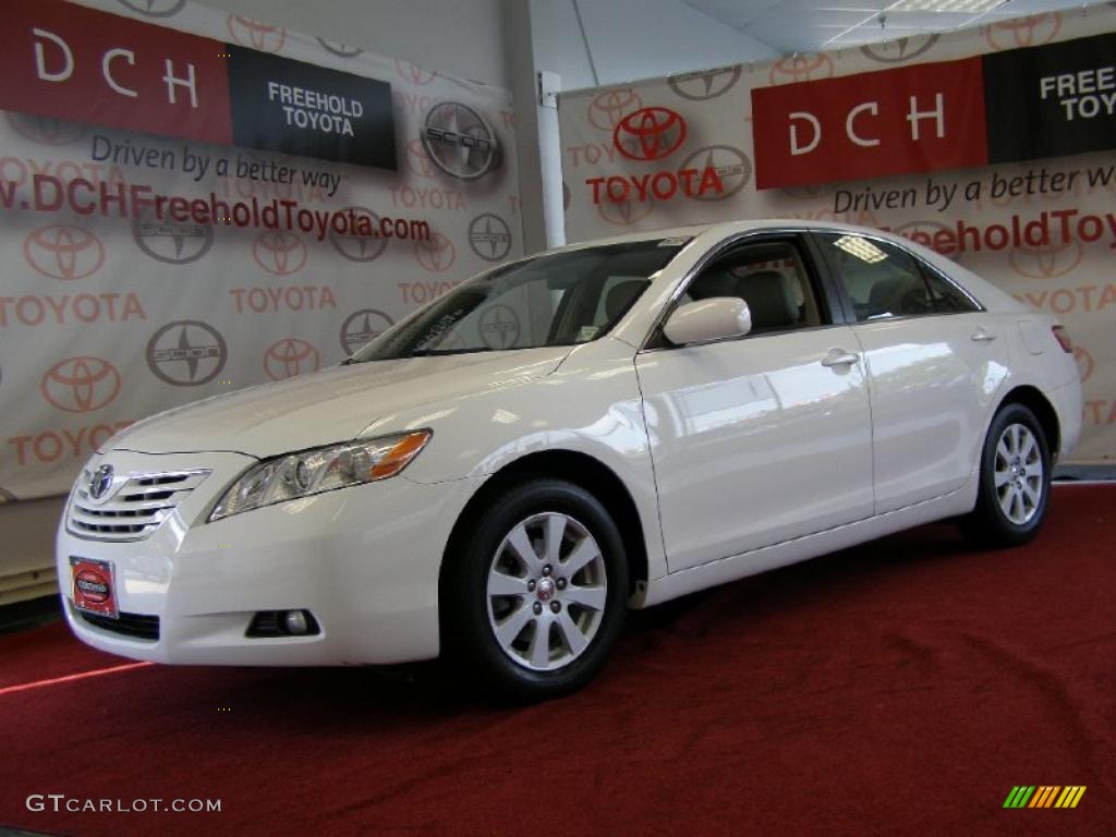 Super White Toyota Camry