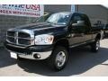 Brilliant Black Crystal Pearl 2008 Dodge Ram 3500 SLT Quad Cab 4x4