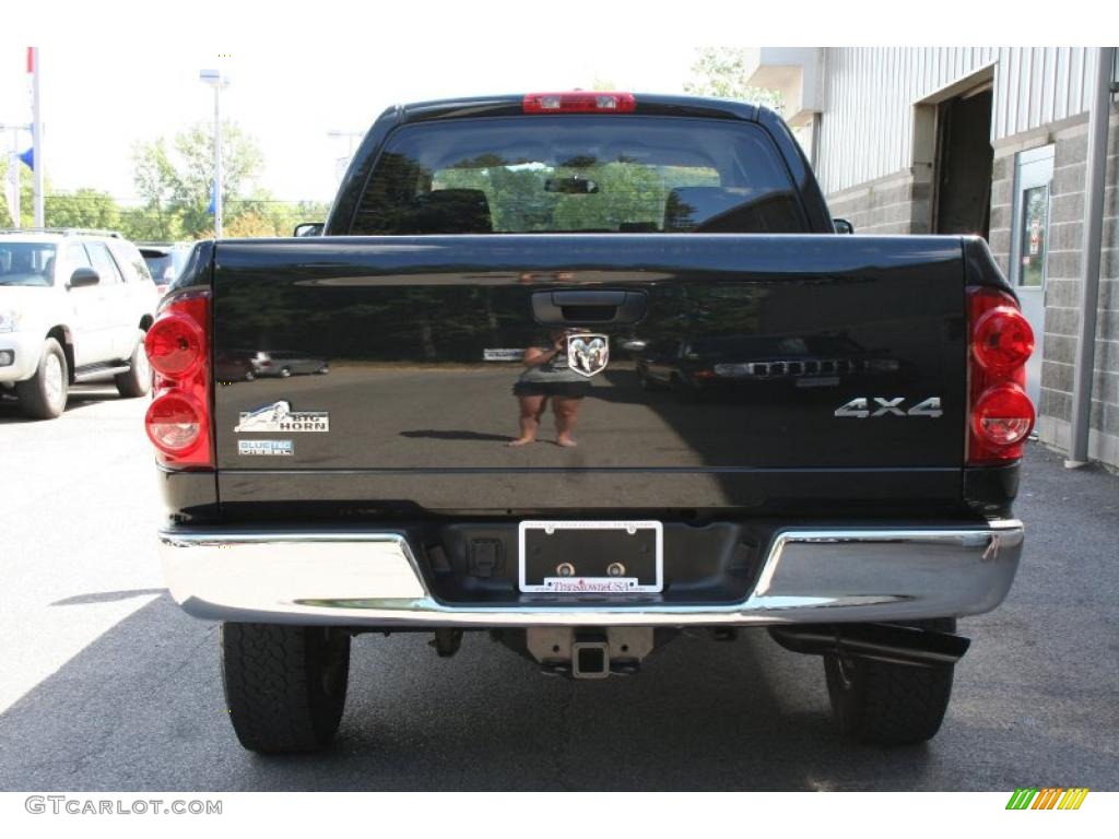 2008 Ram 3500 SLT Quad Cab 4x4 - Brilliant Black Crystal Pearl / Medium Slate Gray photo #13