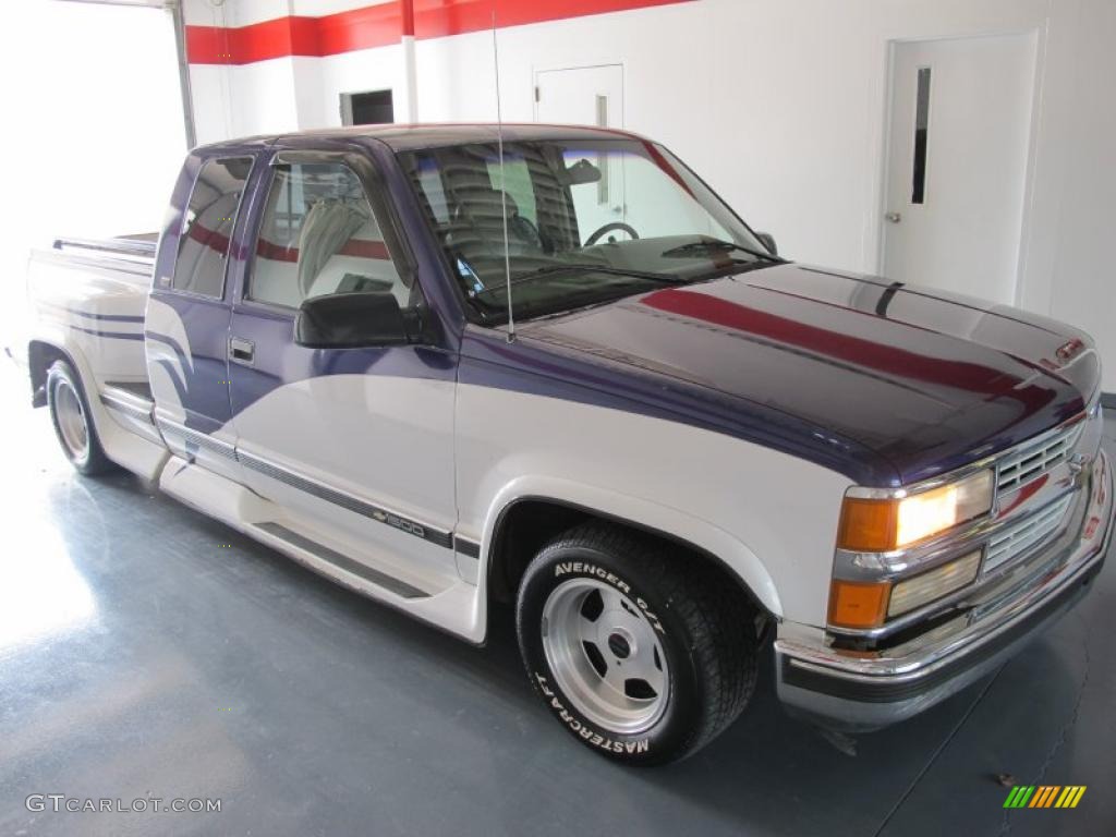 1997 C/K C1500 Silverado Extended Cab - Olympic White / Medium Dark Pewter photo #1