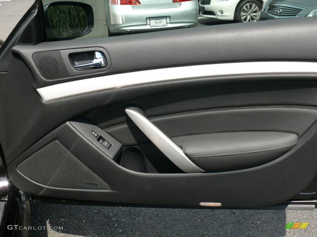 2009 Infiniti G 37 S Sport Coupe Graphite Door Panel Photo #34925859