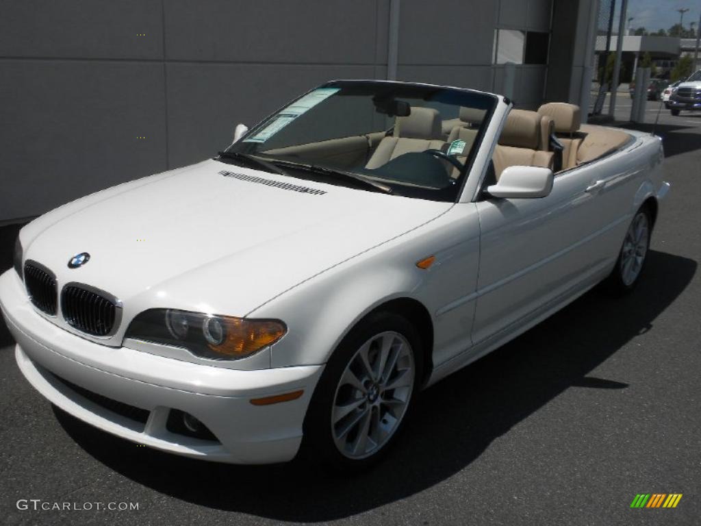 2004 3 Series 330i Convertible - Alpine White / Sand Montana Leather photo #2