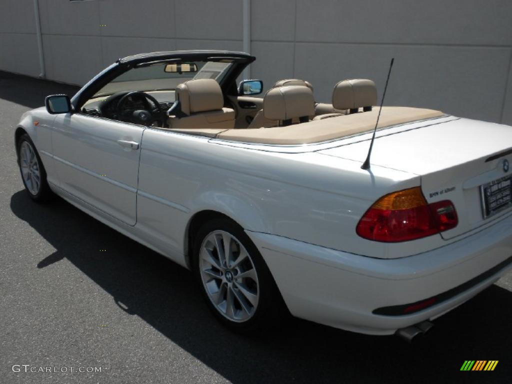 2004 3 Series 330i Convertible - Alpine White / Sand Montana Leather photo #3