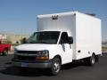 2010 Summit White Chevrolet Express Cutaway 3500 Commercial Moving Van  photo #2