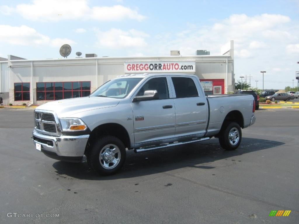 2010 Ram 2500 ST Crew Cab 4x4 - Bright Silver Metallic / Dark Slate/Medium Graystone photo #1