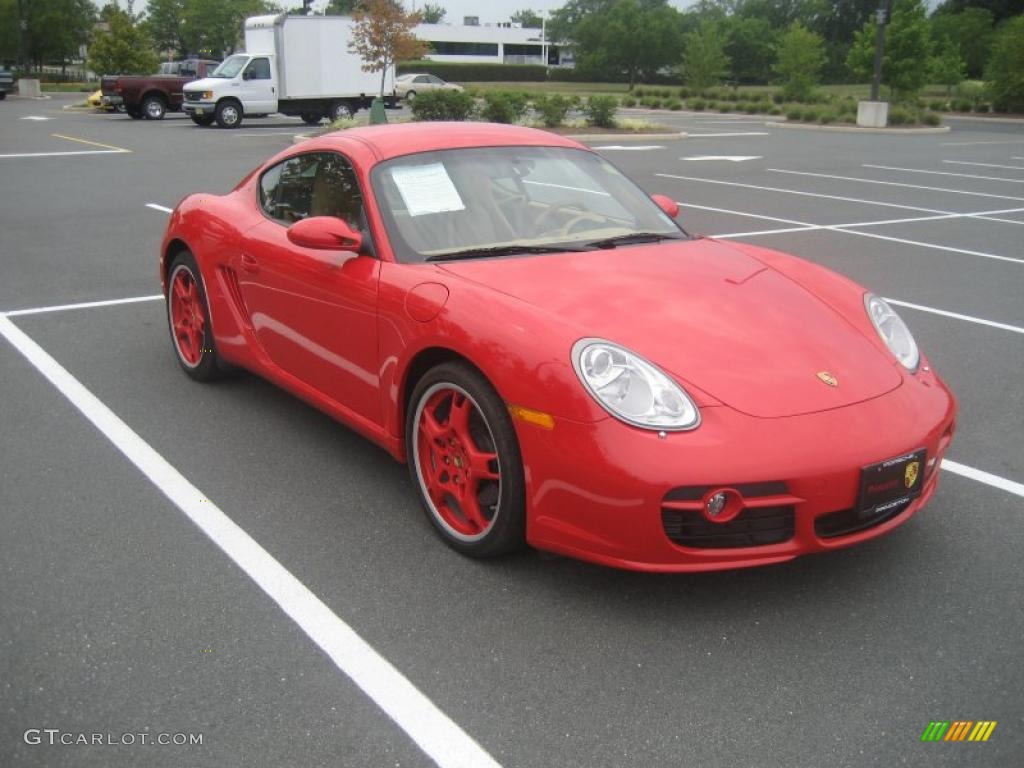 2007 Cayman S - Guards Red / Sand Beige photo #1