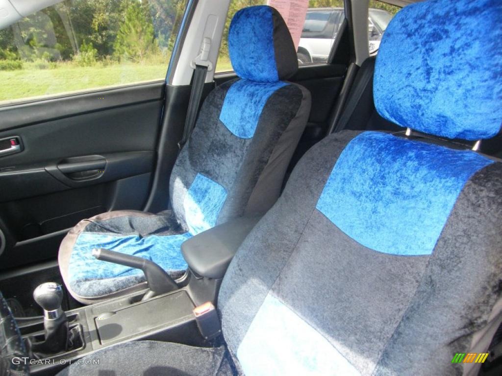 2006 MAZDA3 s Hatchback - Winning Blue Metallic / Black/Blue photo #14