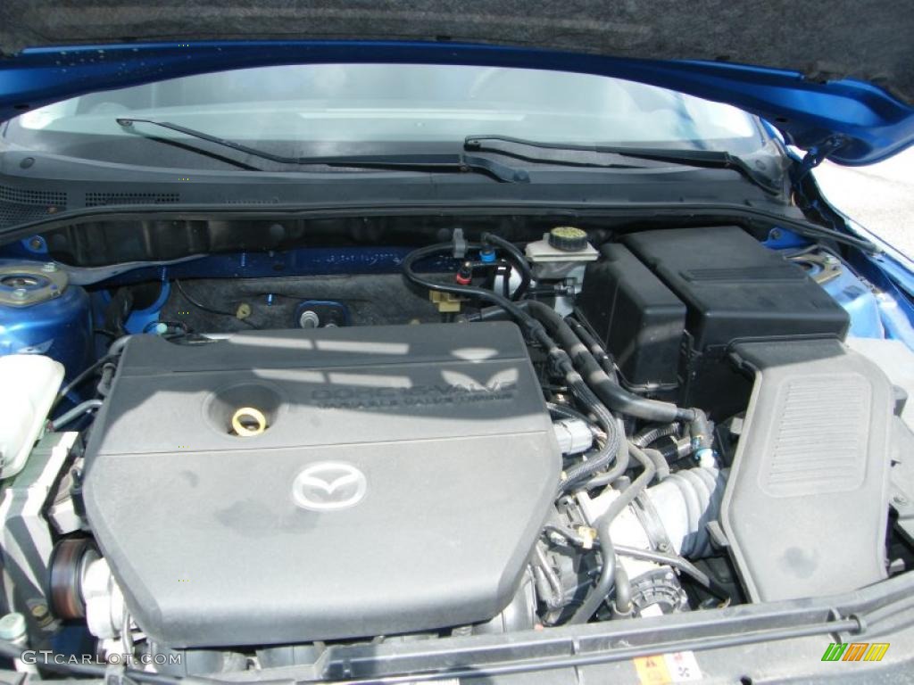 2006 MAZDA3 s Hatchback - Winning Blue Metallic / Black/Blue photo #29