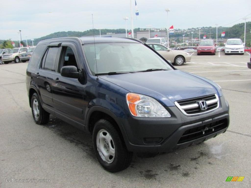 2004 CR-V LX 4WD - Eternal Blue Pearl / Black photo #8