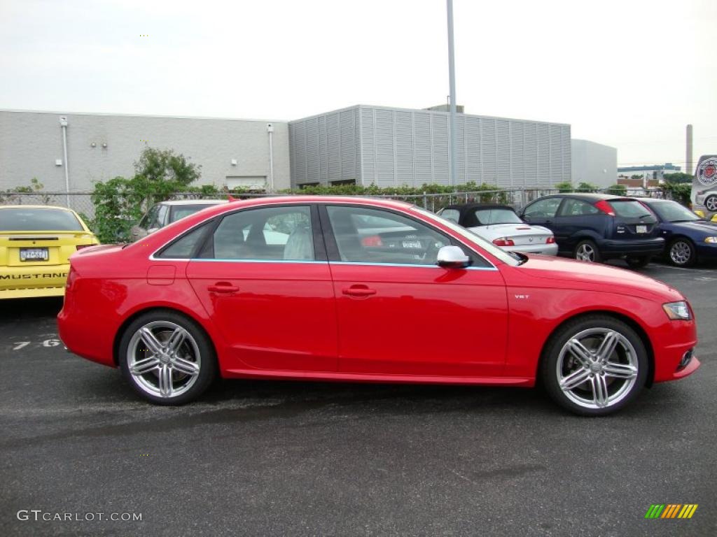 2011 S4 3.0 quattro Sedan - Brilliant Red / Black/Red photo #6