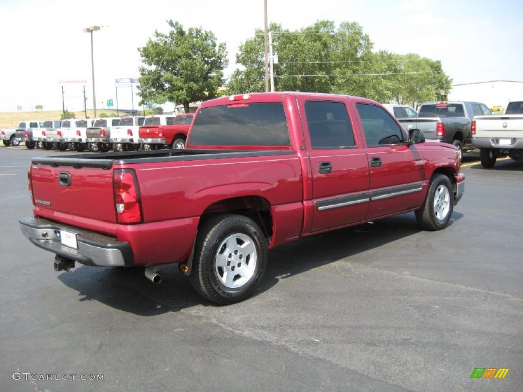 2006 Silverado 1500 LT Crew Cab - Sport Red Metallic / Dark Charcoal photo #5