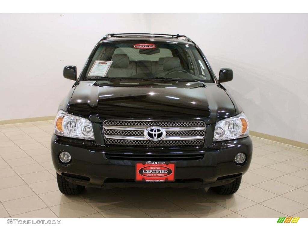 2006 Highlander Hybrid Limited 4WD - Black / Ash Gray photo #2