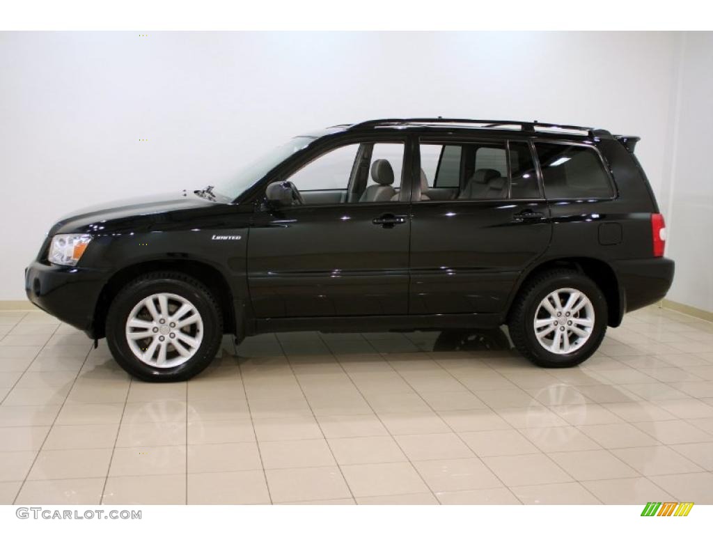 2006 Highlander Hybrid Limited 4WD - Black / Ash Gray photo #4