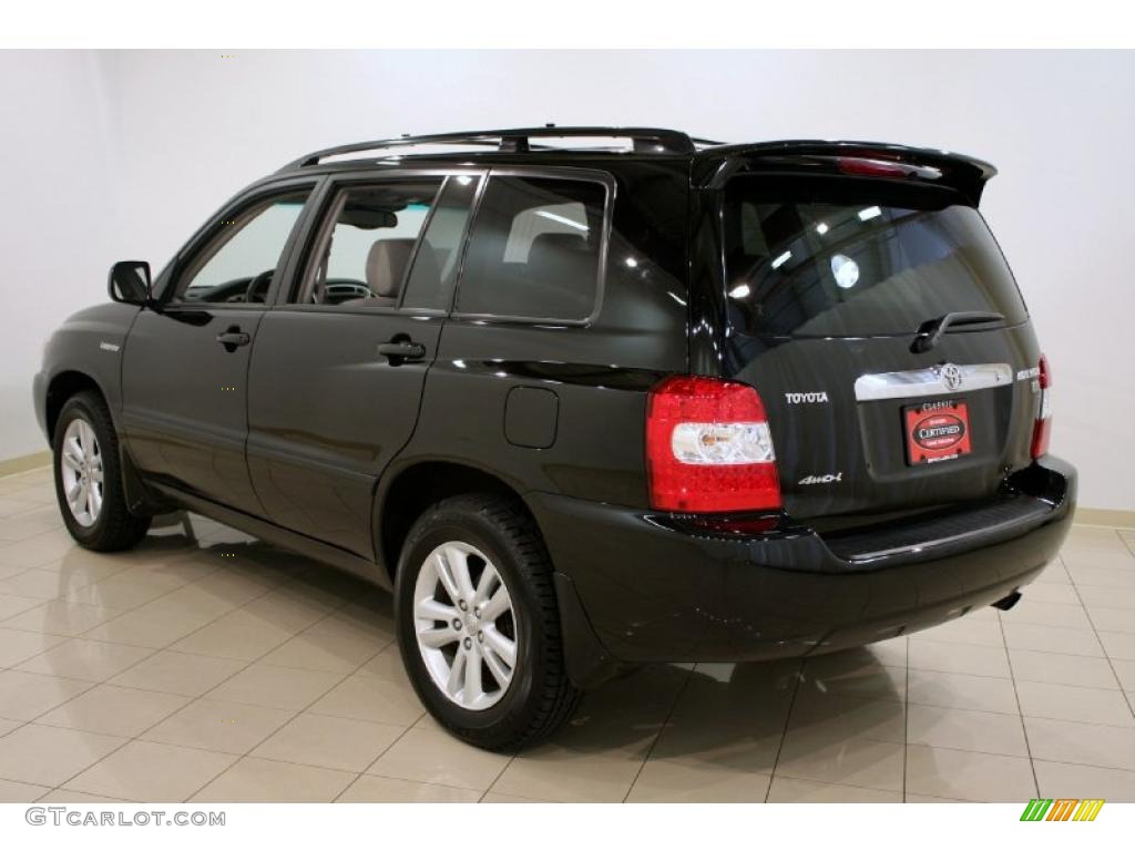 2006 Highlander Hybrid Limited 4WD - Black / Ash Gray photo #5