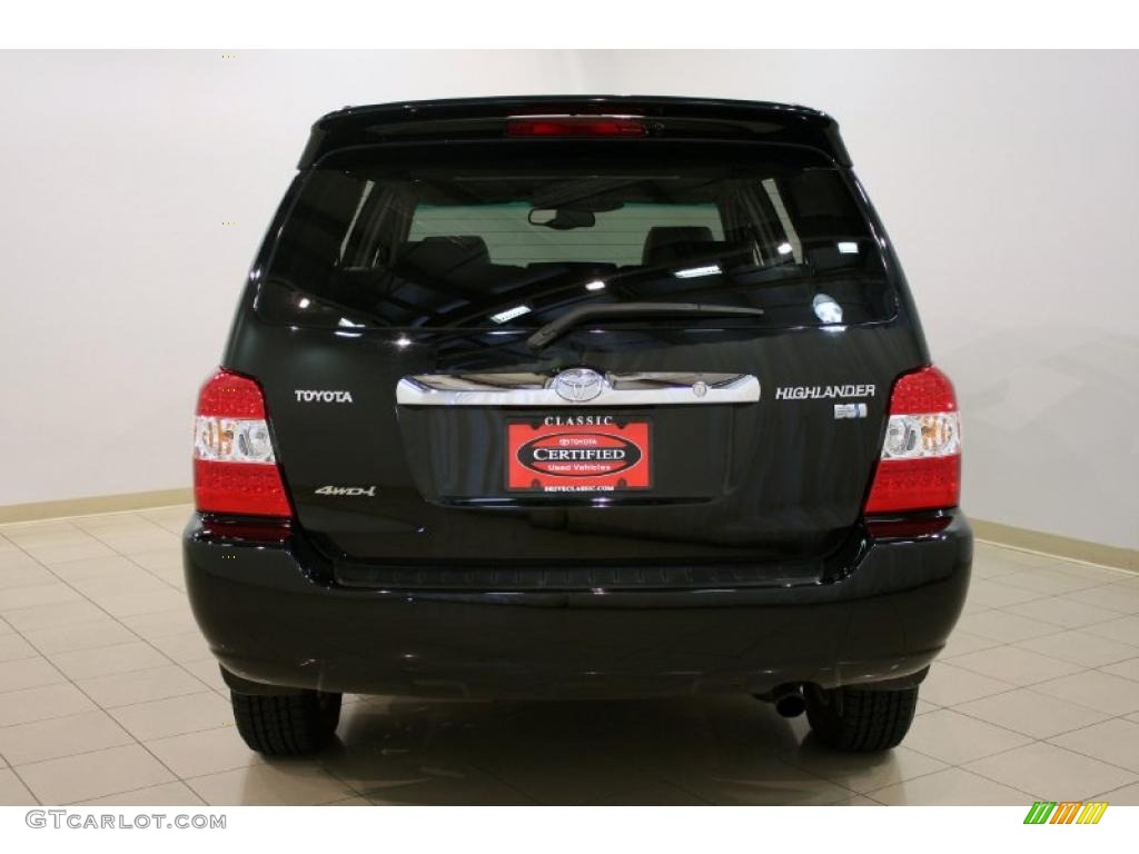 2006 Highlander Hybrid Limited 4WD - Black / Ash Gray photo #6