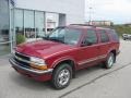 1998 Dark Cherry Red Metallic Chevrolet Blazer LS 4x4  photo #2