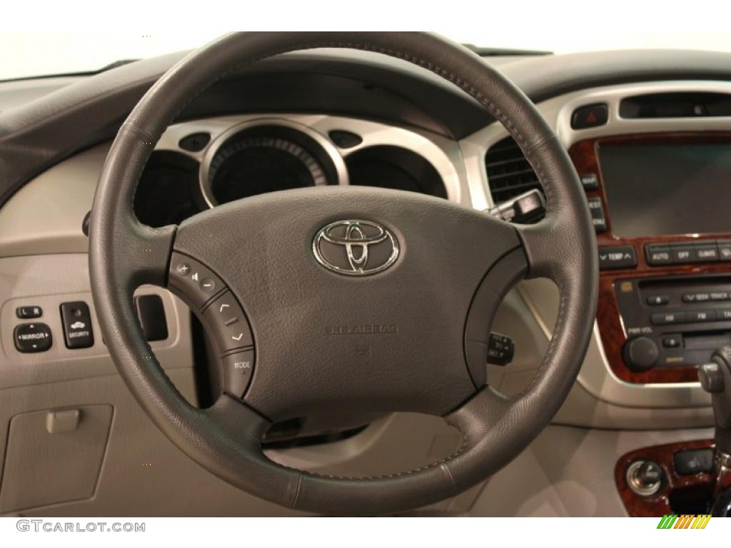 2006 Highlander Hybrid Limited 4WD - Black / Ash Gray photo #12
