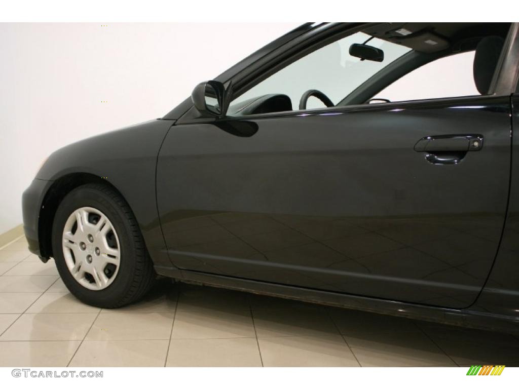 2002 Civic LX Coupe - Nighthawk Black Pearl / Black photo #18