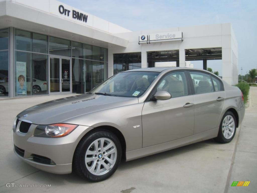 2007 3 Series 328i Sedan - Platinum Bronze Metallic / Beige photo #1