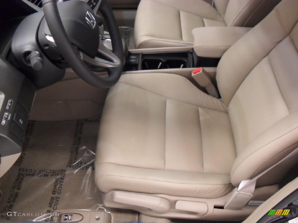 2010 Civic Hybrid Sedan - Crystal Black Pearl / Beige photo #9